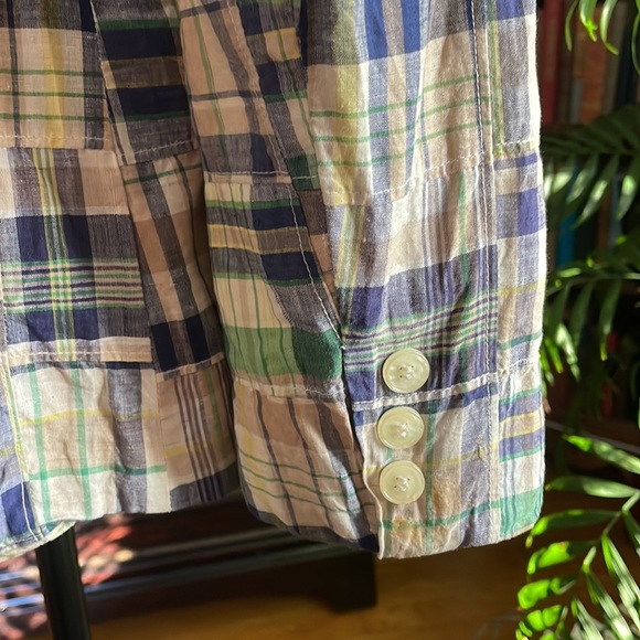 Women’s madras plaid blazer - Picture 3 of 6